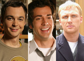 Jim Parsons (Big Bang Theory), Zachary Levi (Chuck), Kevin McKidd (Journeyman) Jim Parsons (Big Bang Theory), Zachary Levi (Chuck), Kevin McKidd (Journeyman)